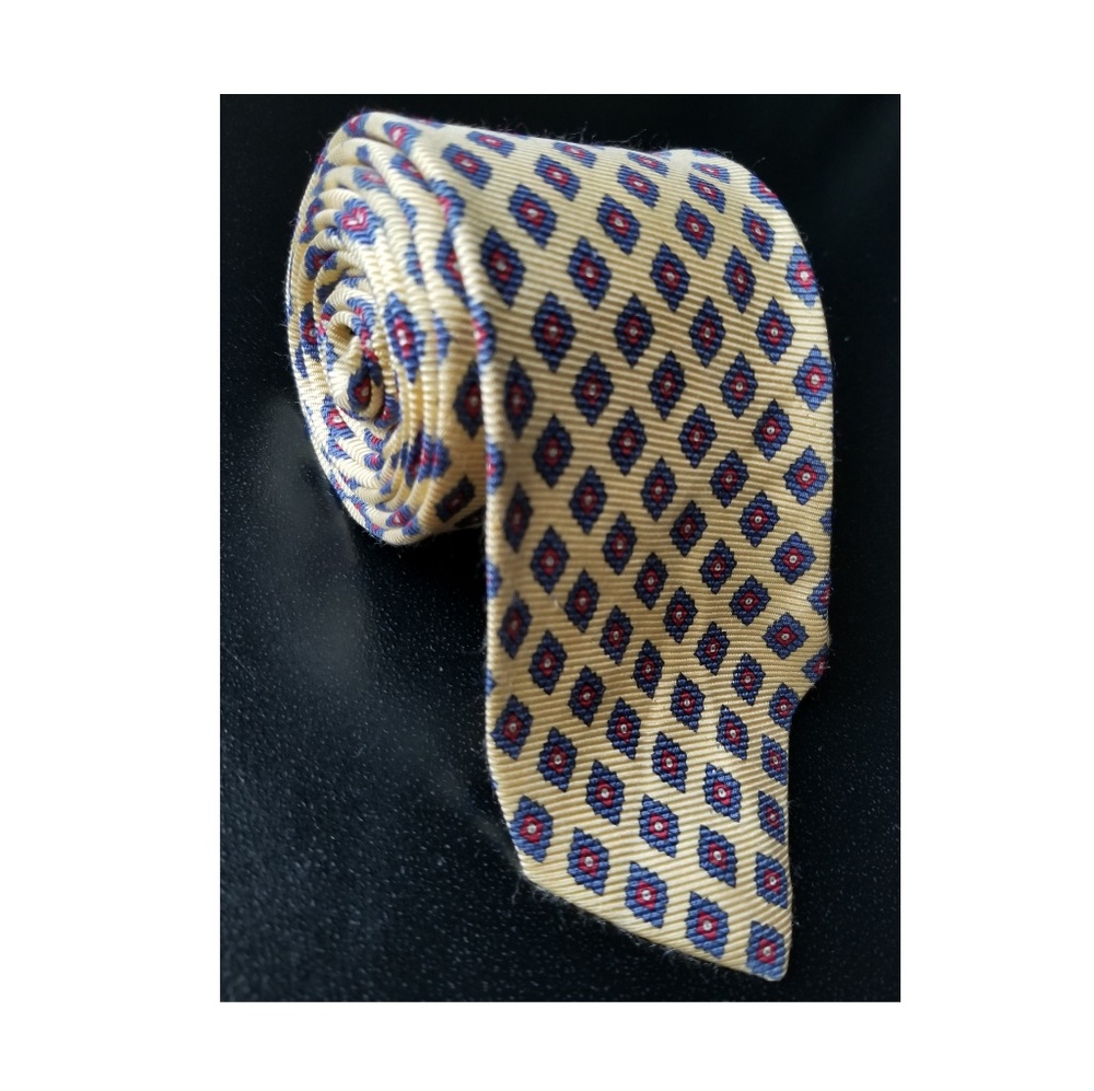 Polo By Ralph Lauren, Men's Yellow Tie 100% Silk